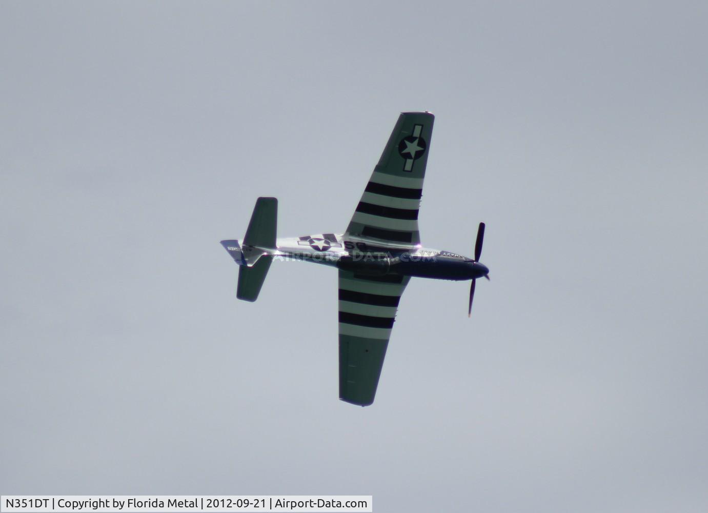 N351DT, 1944 North American P-51D Mustang C/N 122-41042, Crazy Horse 2 over Cocoa Beach