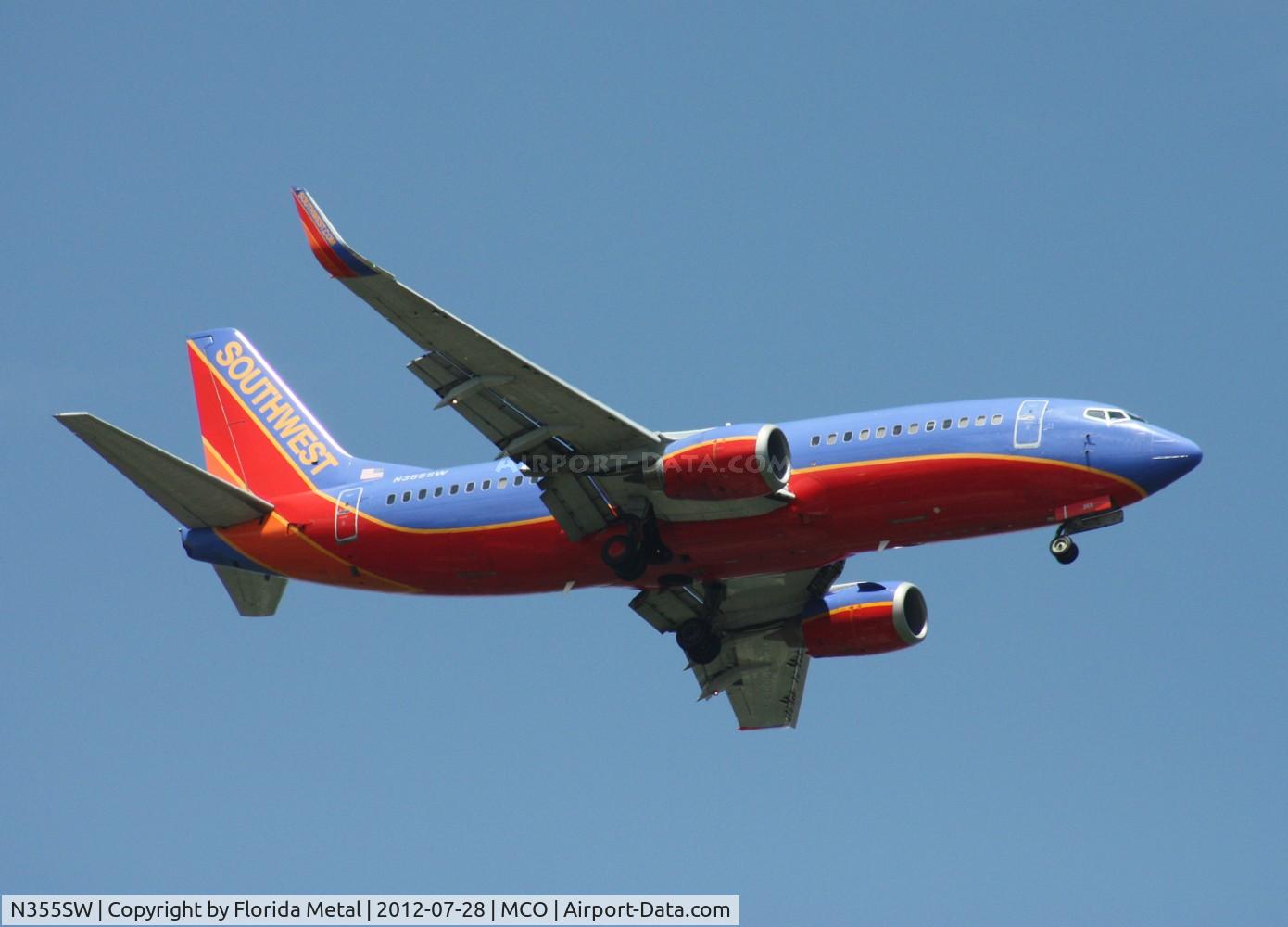 N355SW, 1991 Boeing 737-3H4 C/N 25250, Southwest 737-300