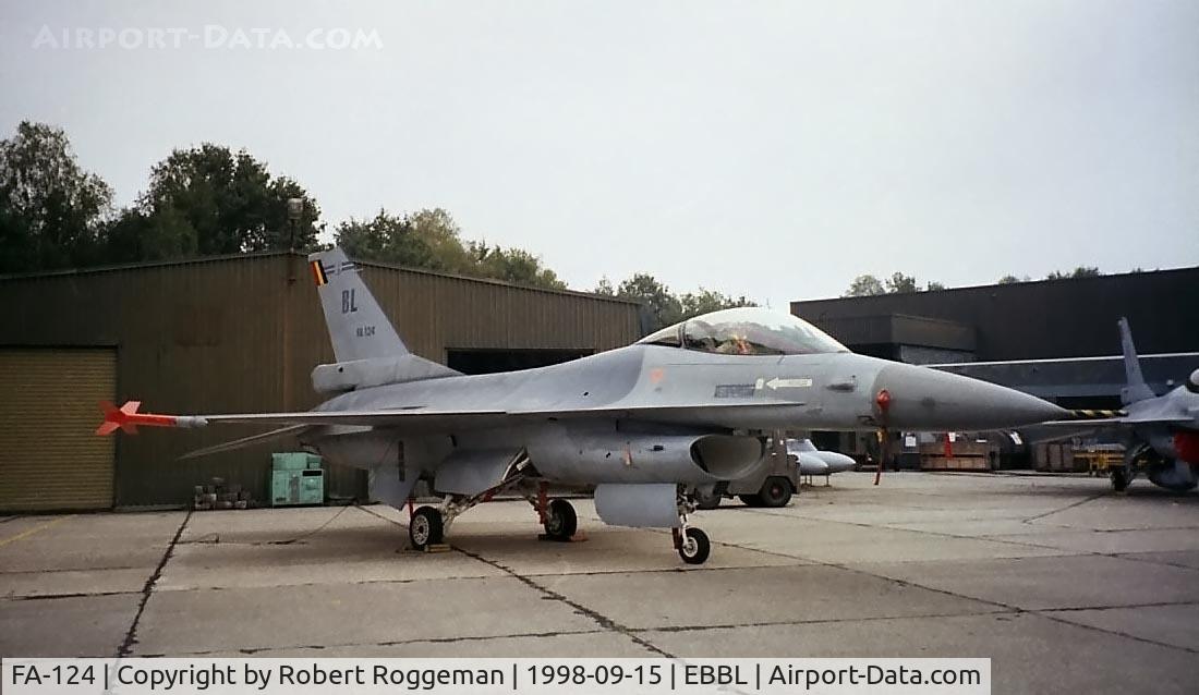 FA-124, SABCA F-16AM Fighting Falcon C/N 6H-124, F-16A.Tailcode BL.31 Squadron.