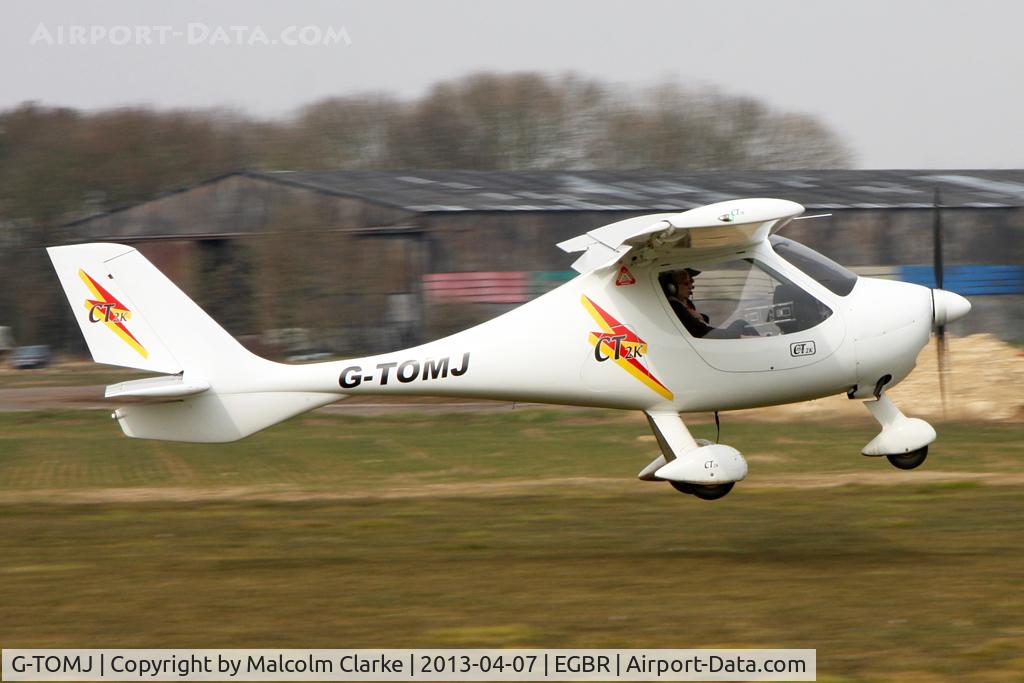 G-TOMJ, 2003 Flight Design CT2K C/N 7975, Flight Design CT2K G-TOMJ at The Real Aeroplane Club's Spring Fly-In, Breighton Airfield, April 2013.
