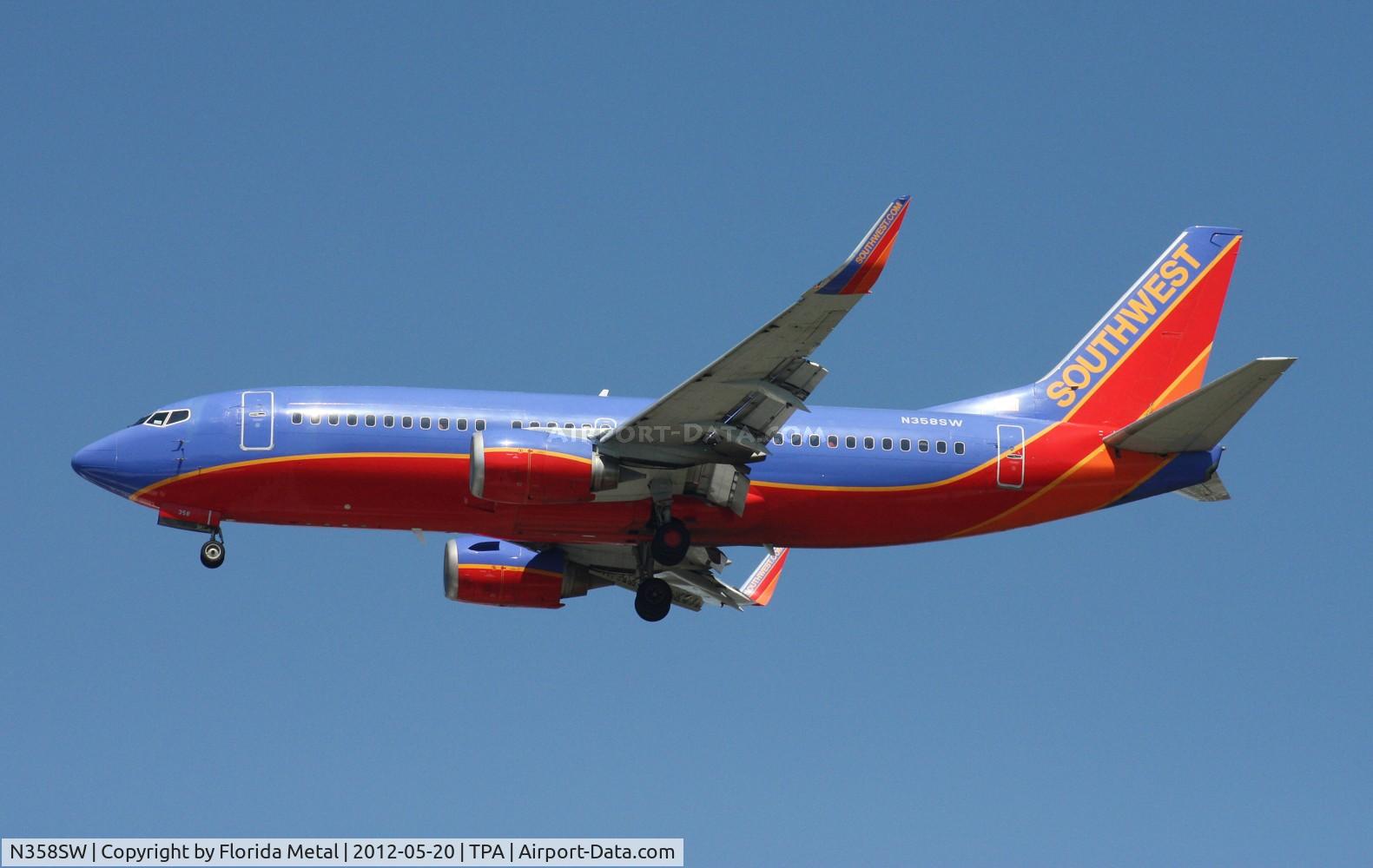 N358SW, 1992 Boeing 737-3H4 C/N 26595, Southwest 737