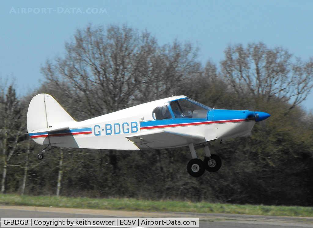 G-BDGB, 1977 Gardan Minicab (JB01 Standard) C/N PFA 1819, Visiting aircaft