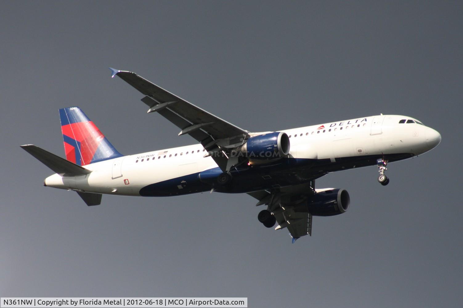 N361NW, 1998 Airbus A320-212 C/N 0907, Delta A320