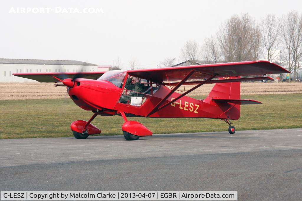 G-LESZ, 2003 Skystar Kitfox Series 5 C/N PFA 172C-12822, Skystar Kitfox Series 5 at The Real Aeroplane Club's Spring Fly-In, Breighton Airfield, April 2013.