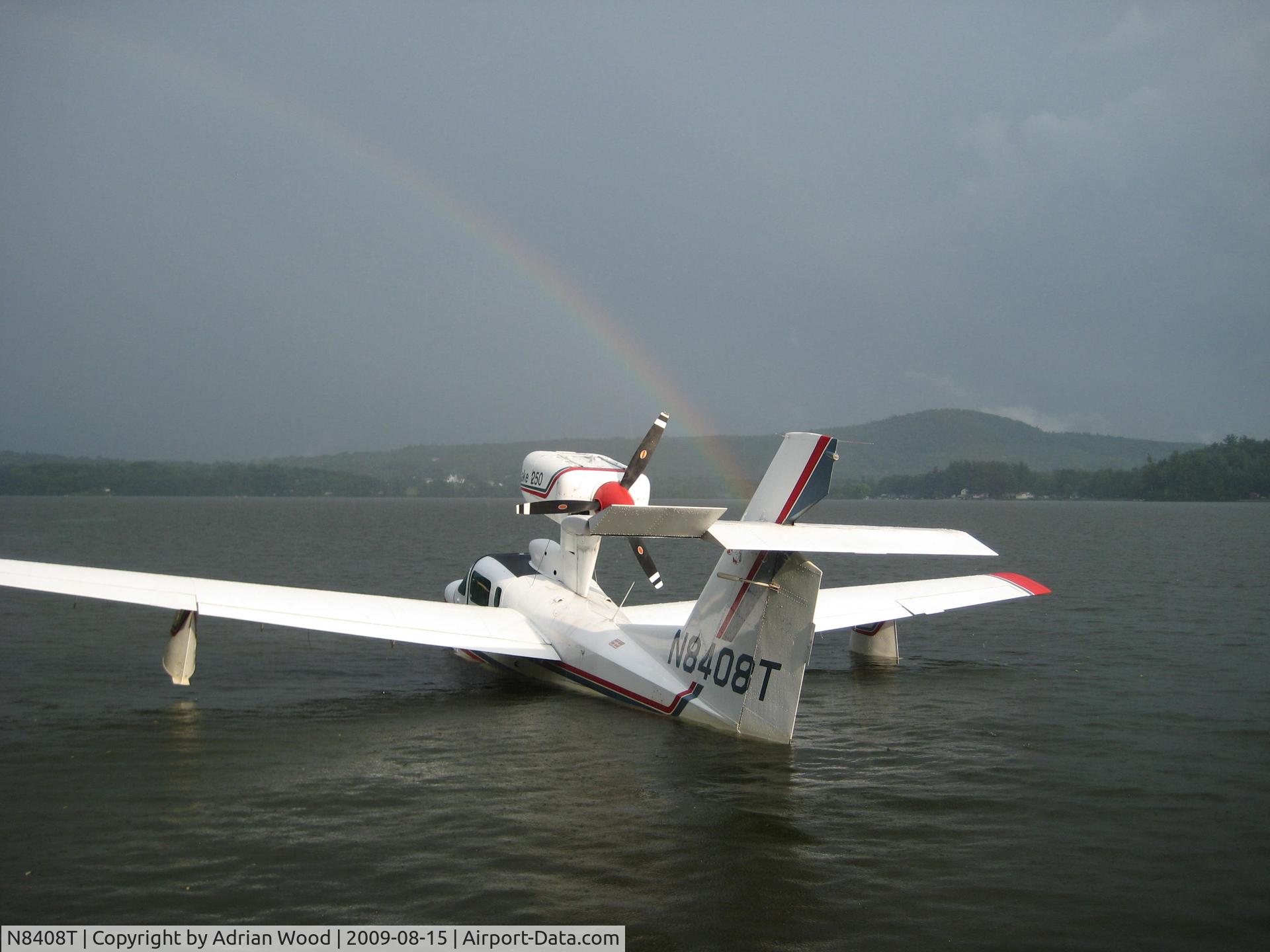 N8408T, Aerofab Inc Lake LA-250 C/N 62, Sabattus Pond, ME
