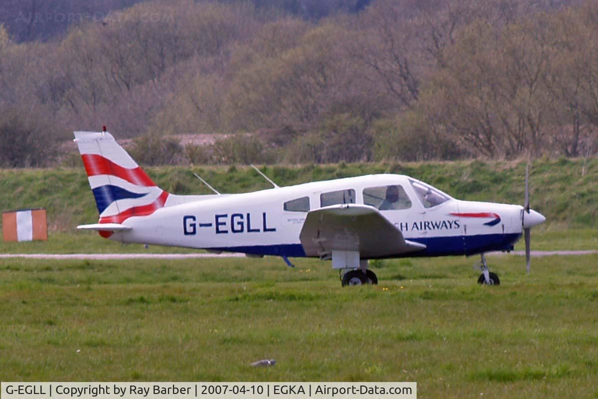 G-EGLL, 1977 Piper PA-28-161 Cherokee Warrior II C/N 28-7816257, Piper PA-28-161 Warrior II [28-7816257] Shoreham~G 10/04/2007.