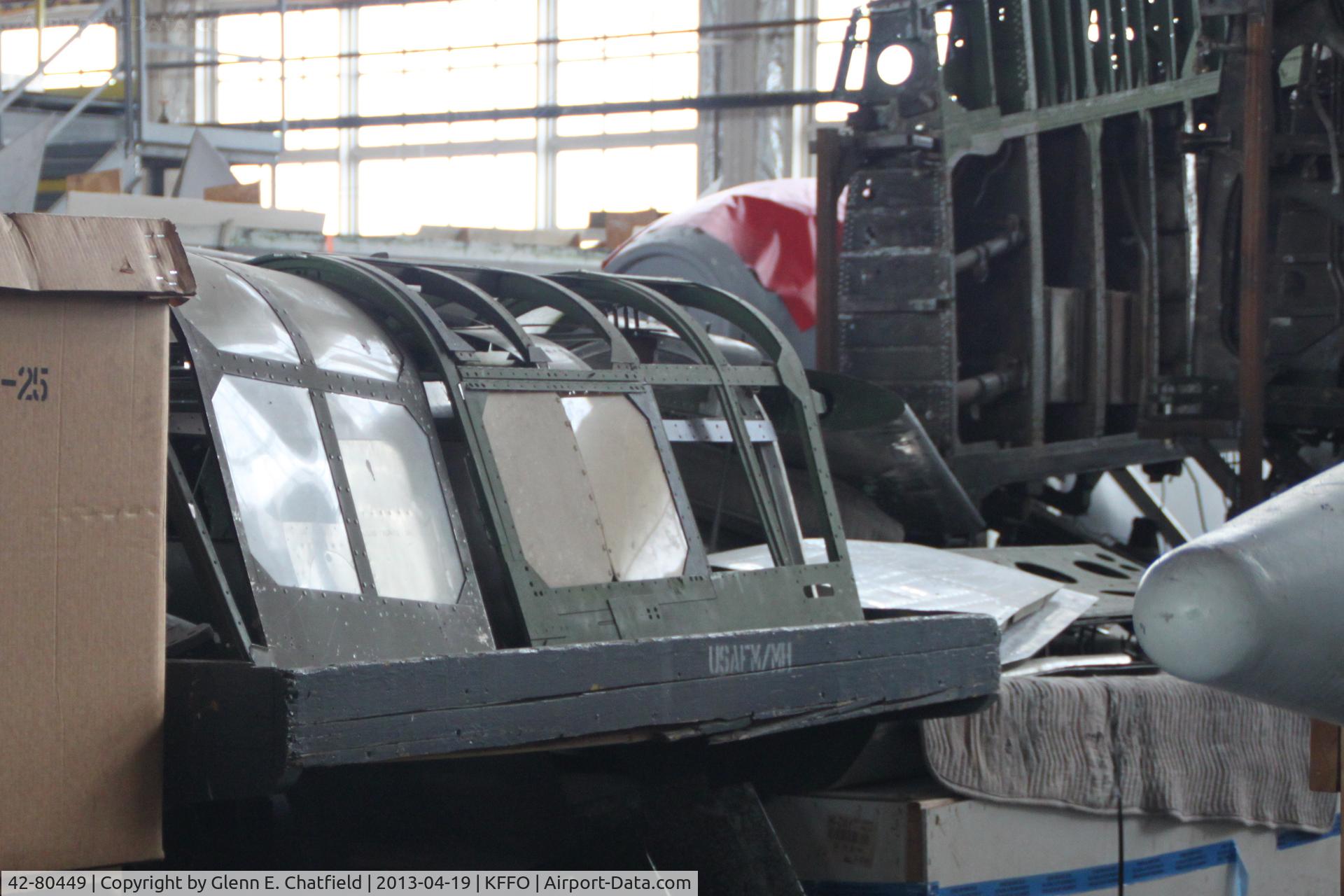 42-80449, 1942 Curtiss A-25A C/N 42-80449, In the restoration facility