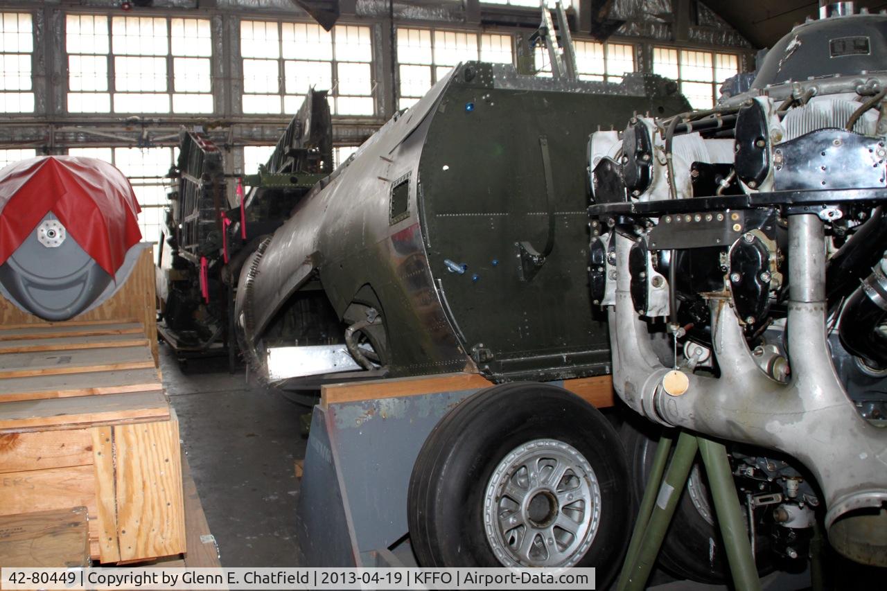 42-80449, 1942 Curtiss A-25A C/N 42-80449, In the restoration facility