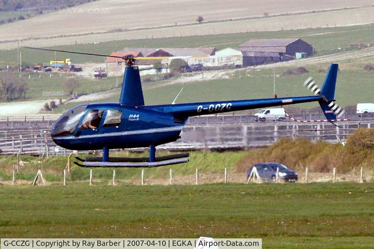 G-CCZG, 2004 Robinson R44 Raven II C/N 10474, Robinson R-44 Clipper II [10474C] Shoreham~G 10/04/2007
