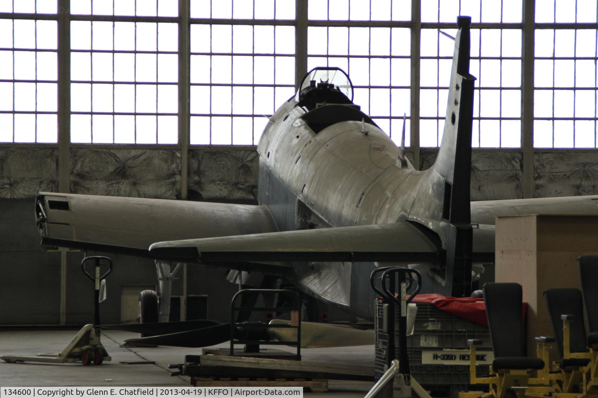 134600, Douglas A-1H Skyraider C/N 9829, In the restoration hangar