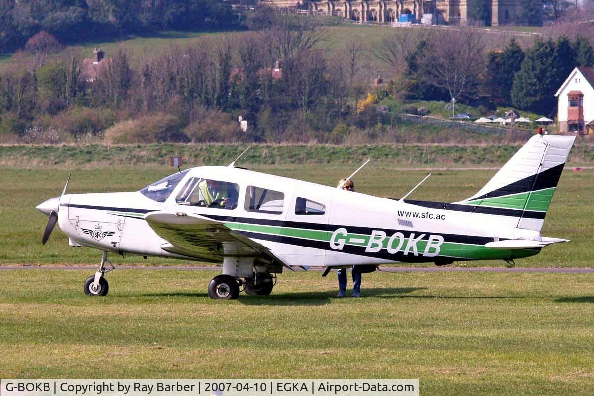 G-BOKB, 1982 Piper PA-28-161 Cherokee Warrior II C/N 28-8216077, Piper PA-28-161 Warrior II [28-8216077] Shoreham~G 10/04/2007