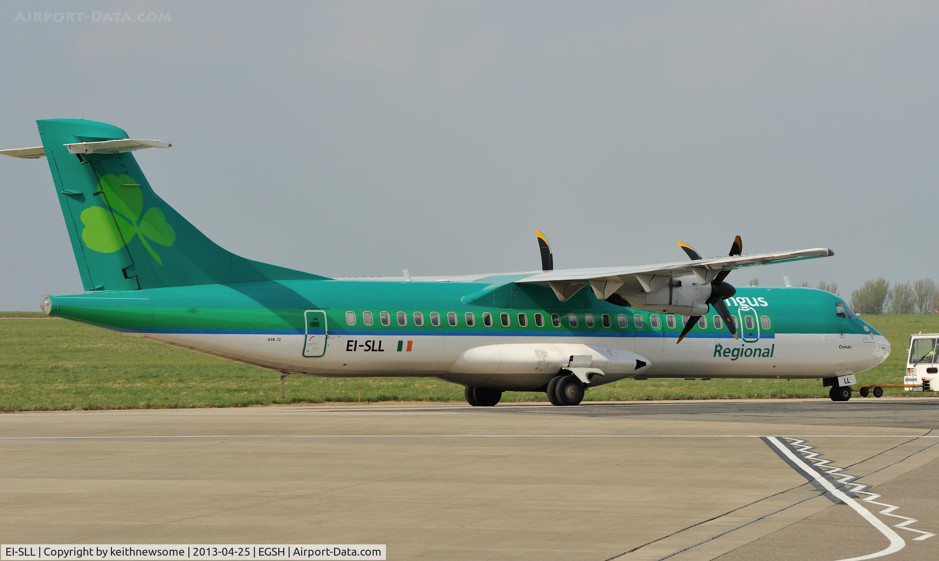 EI-SLL, 1994 ATR 72-212 C/N 387, Being towed into spray to emerge as what ??