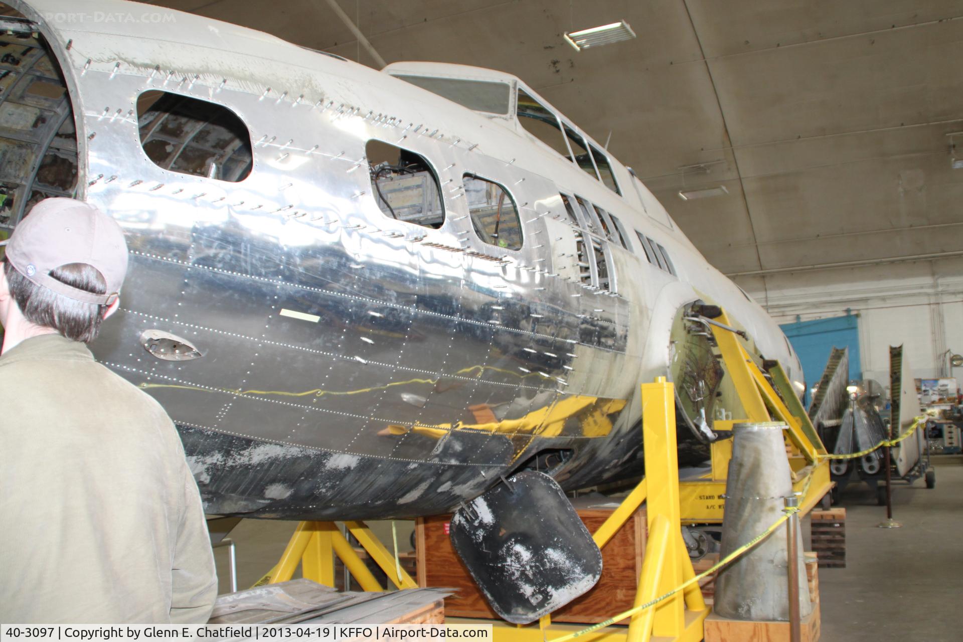 40-3097, 1940 Boeing B-17D Flying Fortress C/N 2125, Undergoing restoration