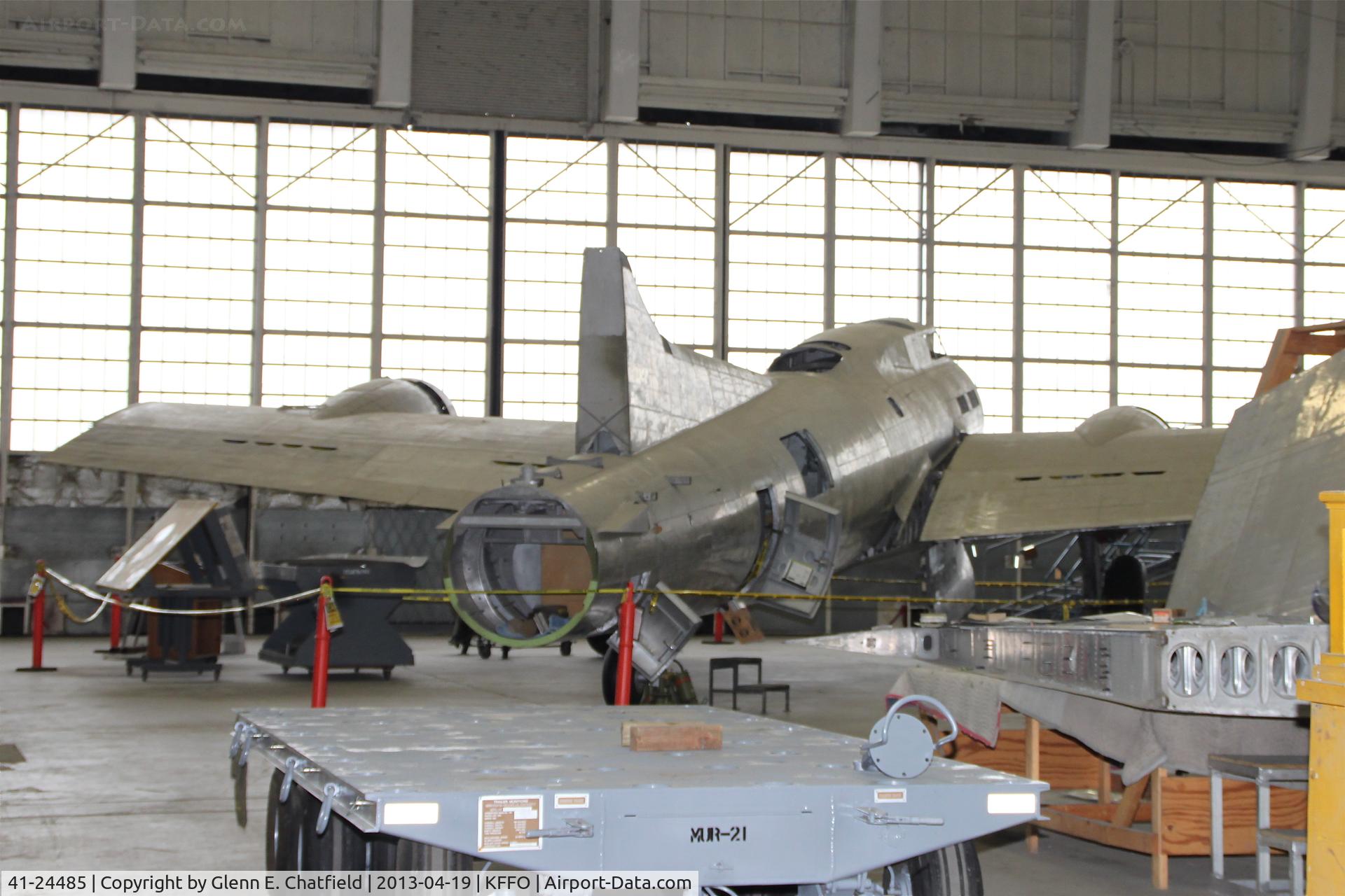 41-24485, 1941 Boeing B-17F-10-BO Flying Fortress (299P) C/N 3170, Undergoing restoration