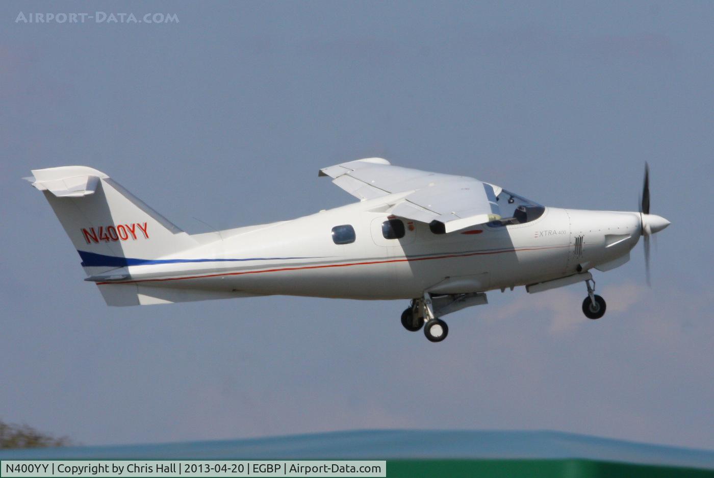 N400YY, 2001 Extra EA-400 C/N 019, departing from Kemble