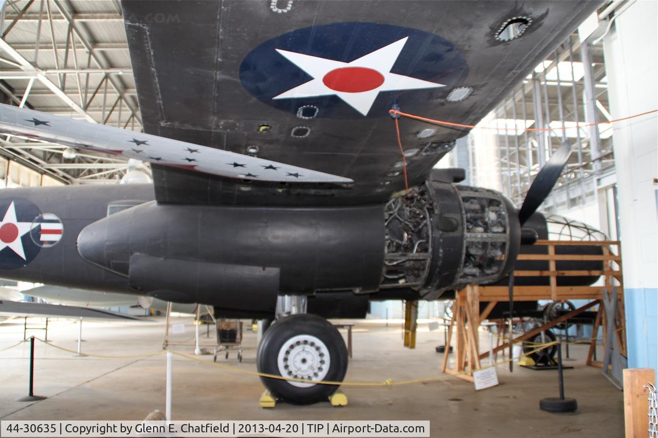 44-30635, 1944 North American TB-25N-25/27-NC Mitchell C/N 108-33910, Undergoing restoration