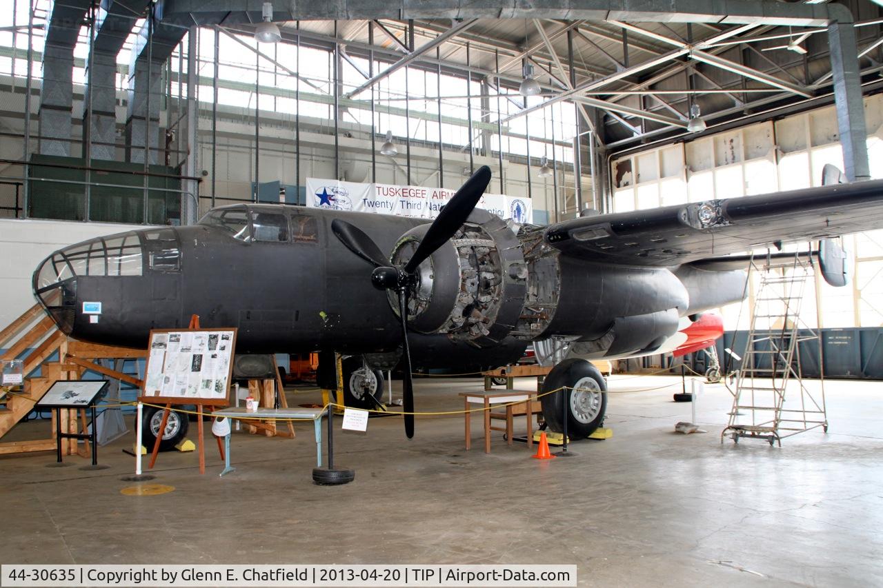 44-30635, 1944 North American TB-25N-25/27-NC Mitchell C/N 108-33910, Undergoing restoration