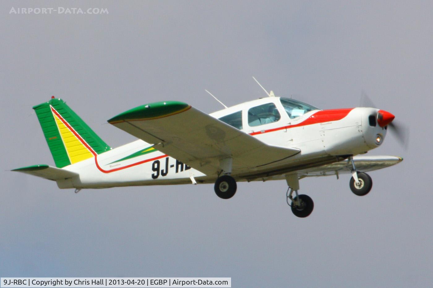9J-RBC, 1965 Piper PA-28-140 Cherokee C/N 28-20693, departing from Kemble back to its home base at North Weald