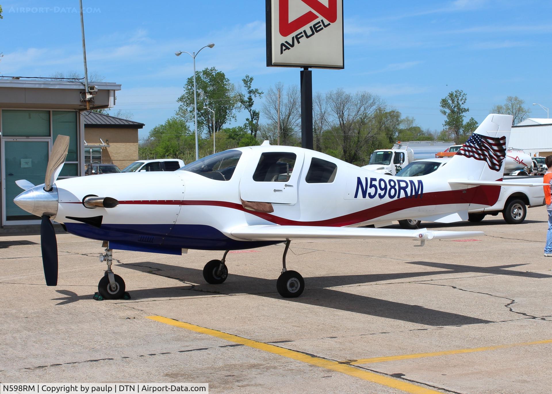 N598RM, 2007 Lancair PropJet C/N LIV-598, At Downtown Shreveport.