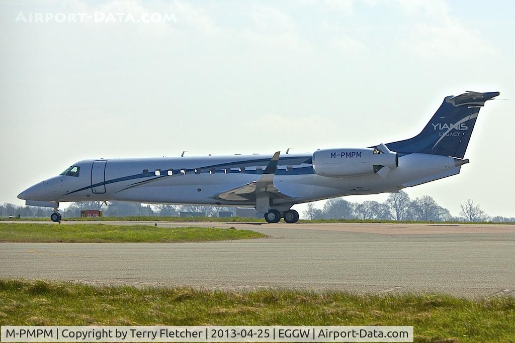M-PMPM, 2007 Embraer EMB-135BJ Legacy C/N 14500863, 2007 Embraer ERJ-135BJ, c/n: 14500863 - ex EC-KHT and G-YIAN  arriving at Luton