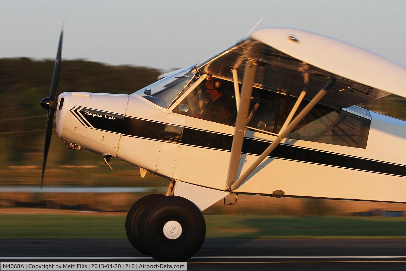 N4068A, 1952 Piper L-18C Super Cub C/N 18-2121, Again my son landing.