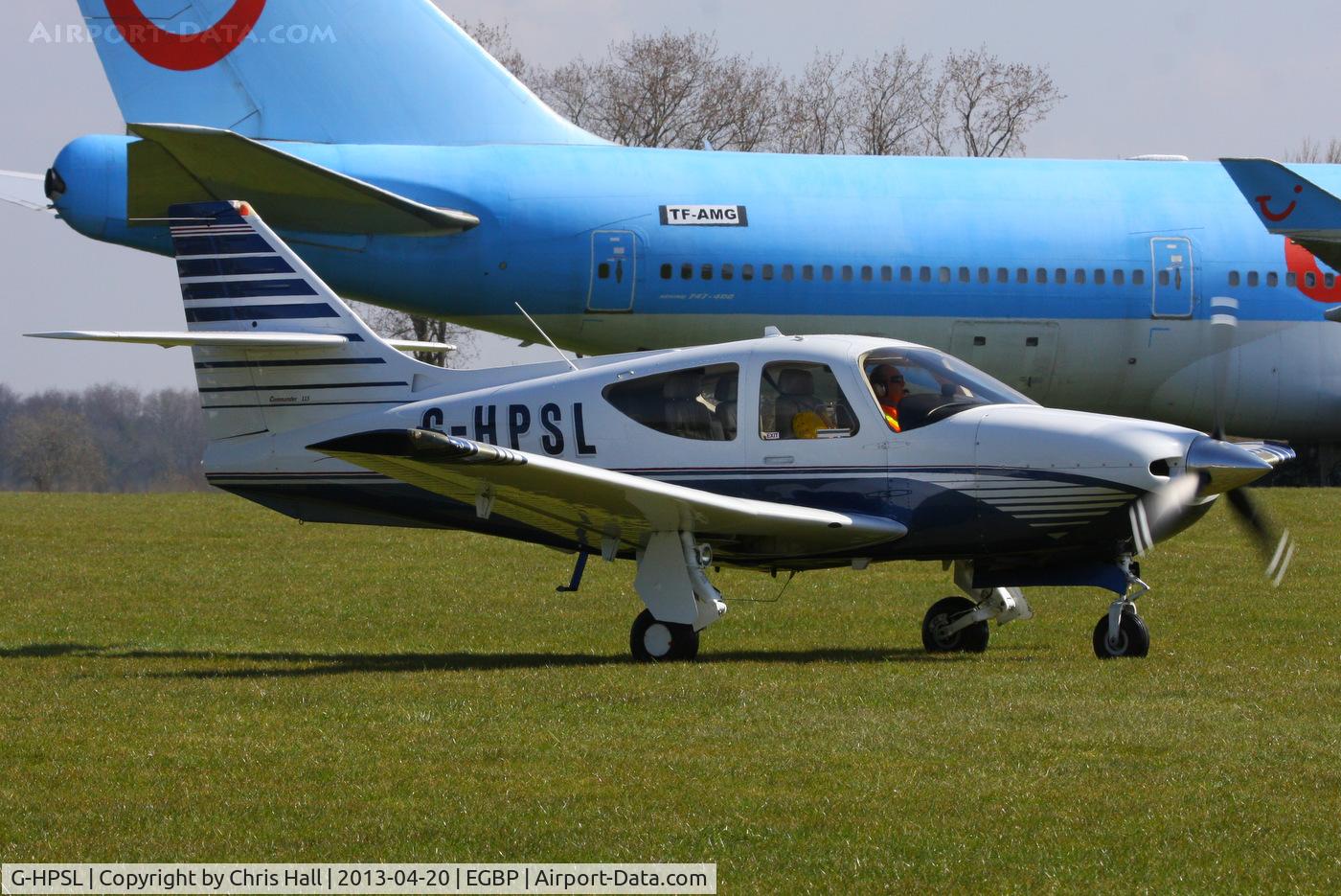 G-HPSL, 2001 Commander 114B C/N 14682, visitor to the Rockwell Commander fly-in at Kemble