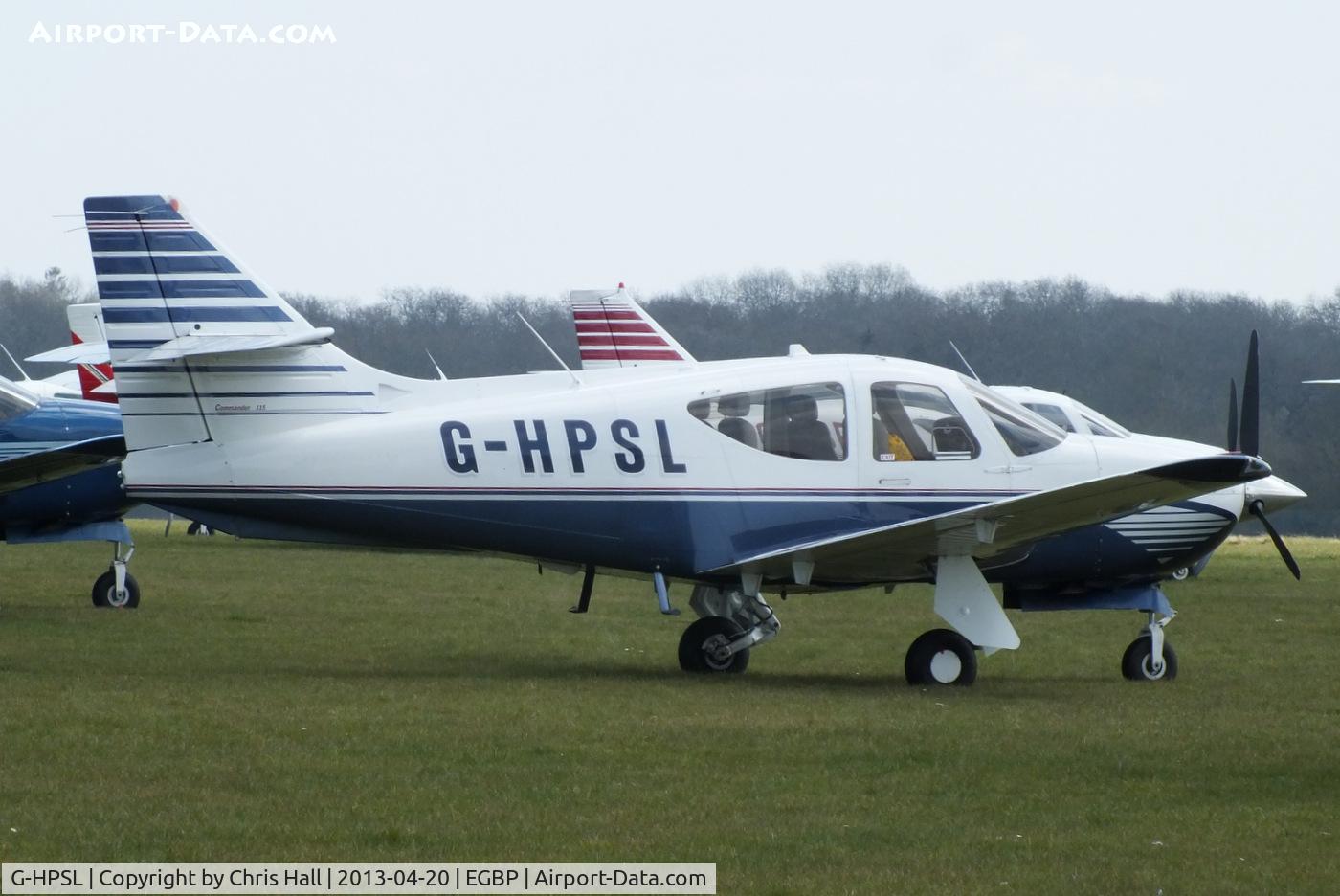 G-HPSL, 2001 Commander 114B C/N 14682, visitor to the Rockwell Commander fly-in at Kemble
