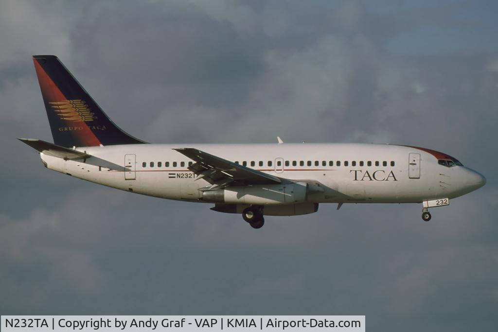 N232TA, 1980 Boeing 737-296 C/N 22277, TACA 737-200