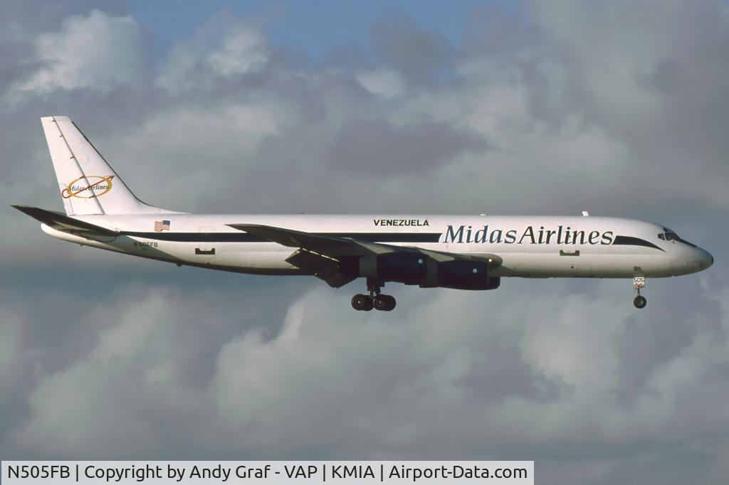 N505FB, 1959 Douglas DC-8-51 C/N 45410, Midas Airlines DC8-51