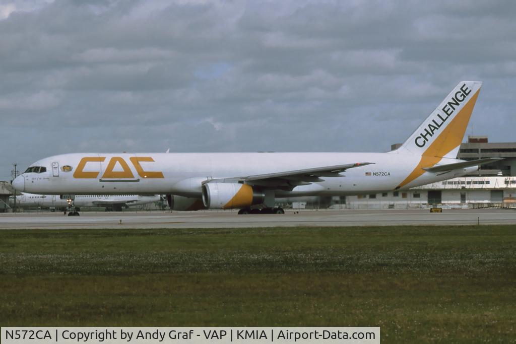 N572CA, 1990 Boeing 757-23APF C/N 24868, Challenge Air Cargo 757-200