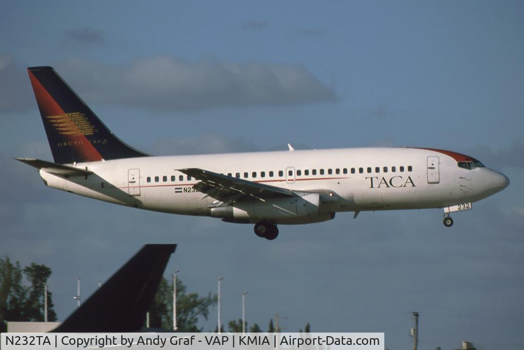 N232TA, 1980 Boeing 737-296 C/N 22277, TACA 737-200