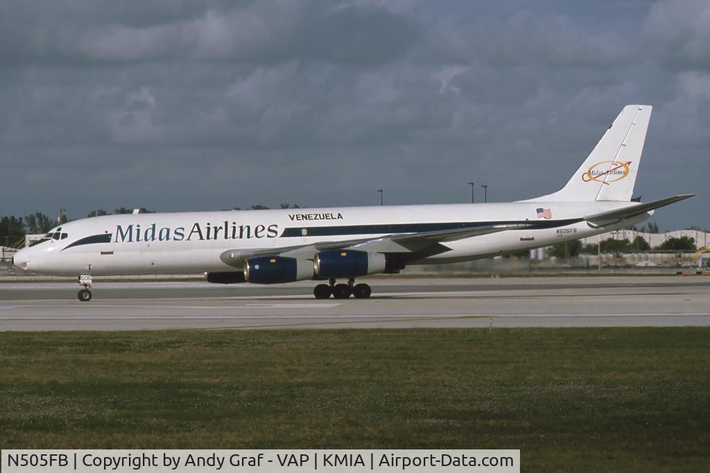 N505FB, 1959 Douglas DC-8-51 C/N 45410, Midas Airlines DC8-51