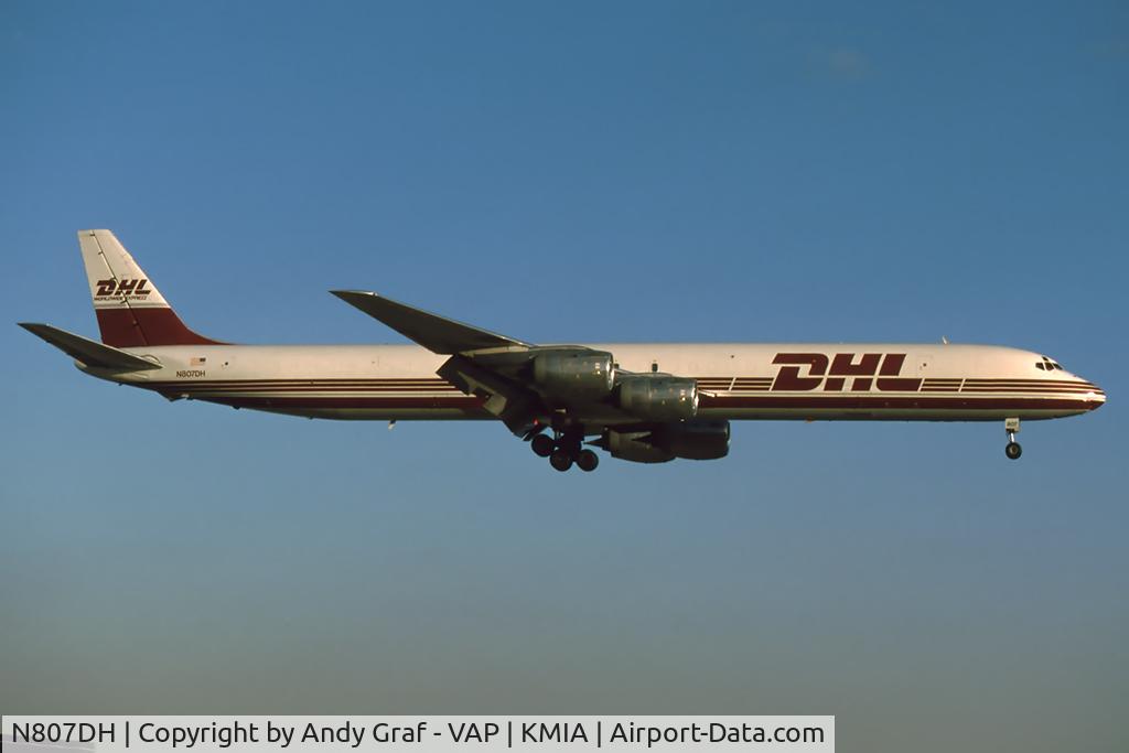 N807DH, 1968 Douglas DC-8-73CF C/N 45990, DHL DC8-72