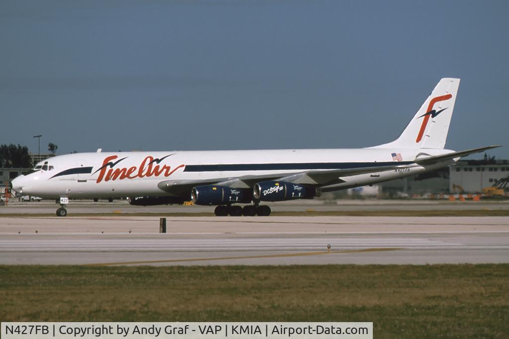 N427FB, 1963 Douglas DC-8F-54 C/N 45684, Fine Air DC8-54