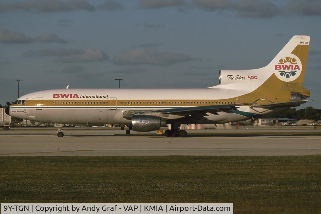 9Y-TGN, 1980 Lockheed L-1011-385-3 Tristar 500 C/N 193G-1191, BWIA L1011-500