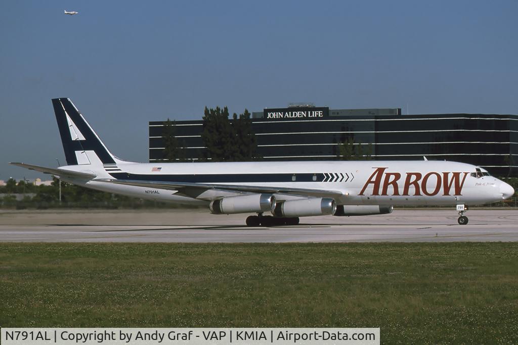 N791AL, 1970 Douglas DC-8-62F C/N 46150, Arrow Air DC8-62
