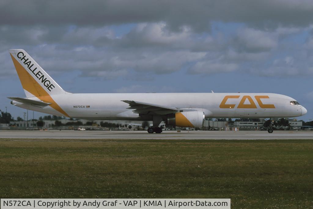 N572CA, 1990 Boeing 757-23APF C/N 24868, Challenge Air Cargo 757-200
