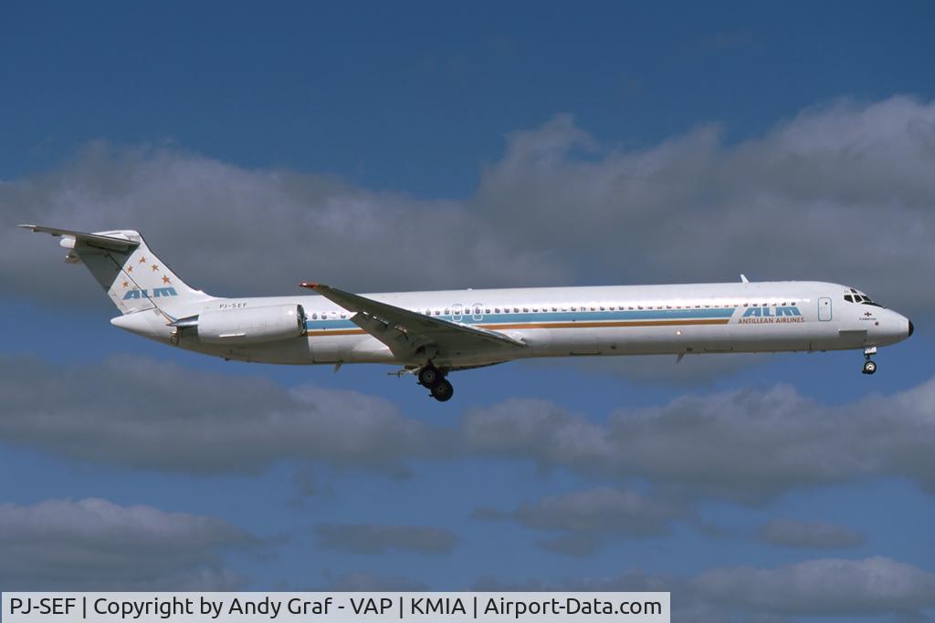 PJ-SEF, 1982 McDonnell Douglas MD-82 (DC-9-82) C/N 49123, ALM MD80