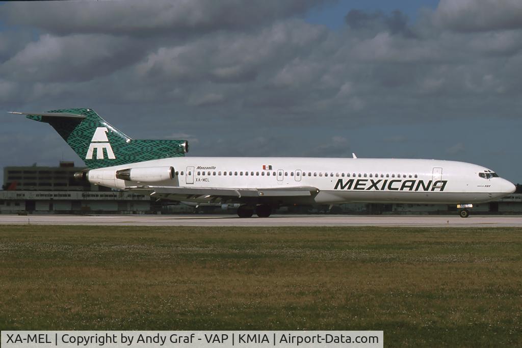 XA-MEL, 1981 Boeing 727-264 C/N 22413, Mexicana 727-200