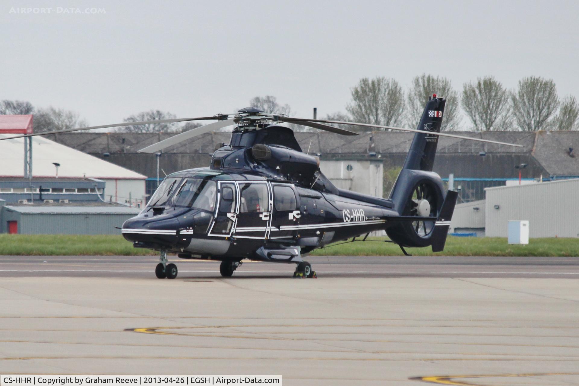 CS-HHR, 2009 Eurocopter AS-365N-3 Dauphin 2 C/N 6841, Parked at Norwich.