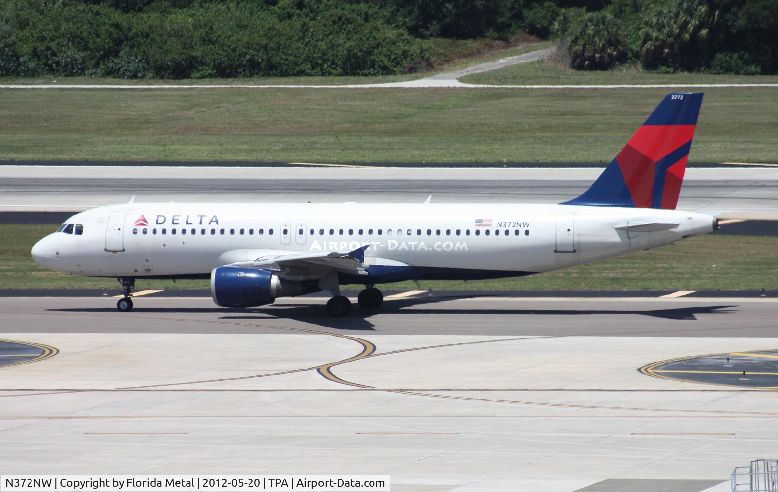 N372NW, 2001 Airbus A320-212 C/N 1633, Delta A320