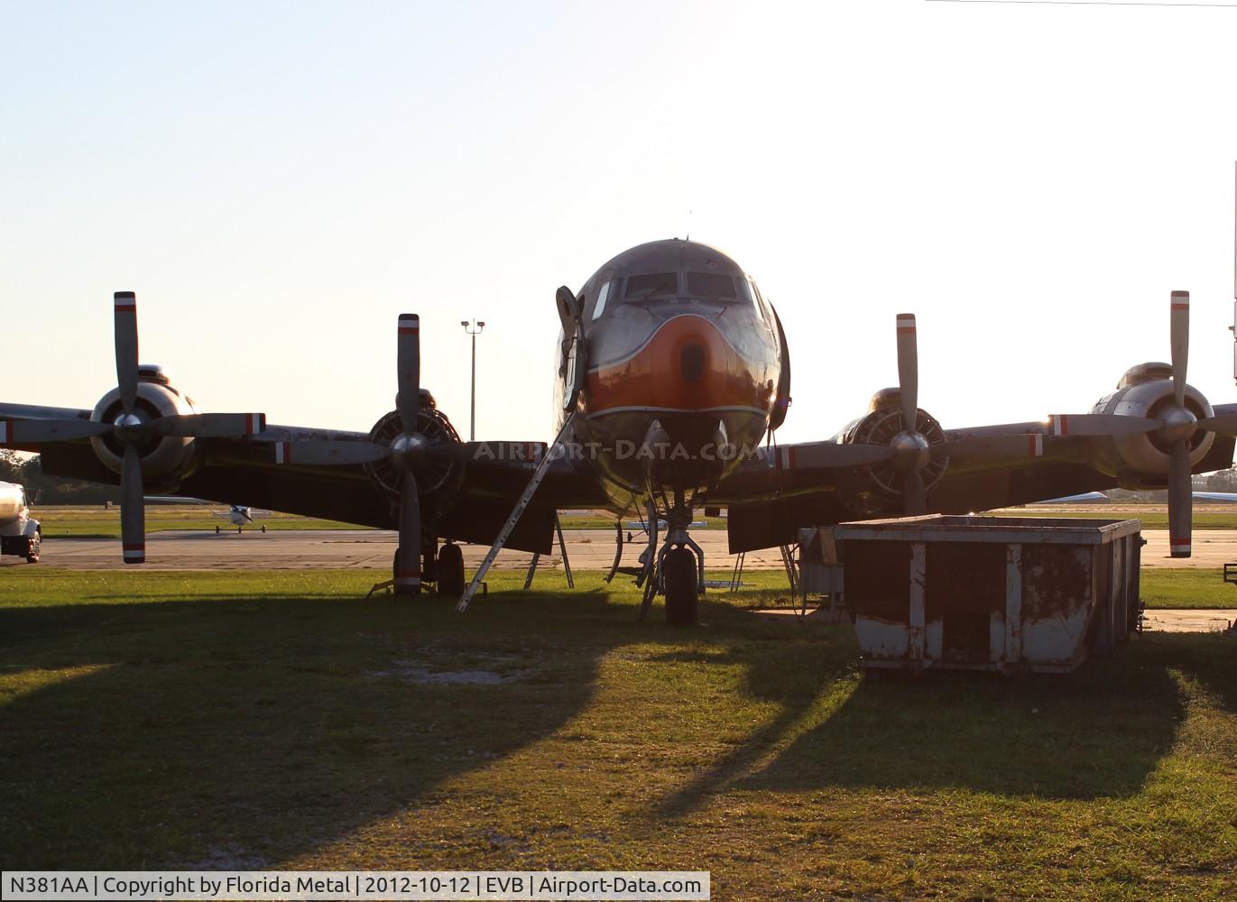 N381AA, 1956 Douglas DC-7BF C/N 44921, DC-7BF getting converted into a restaurant