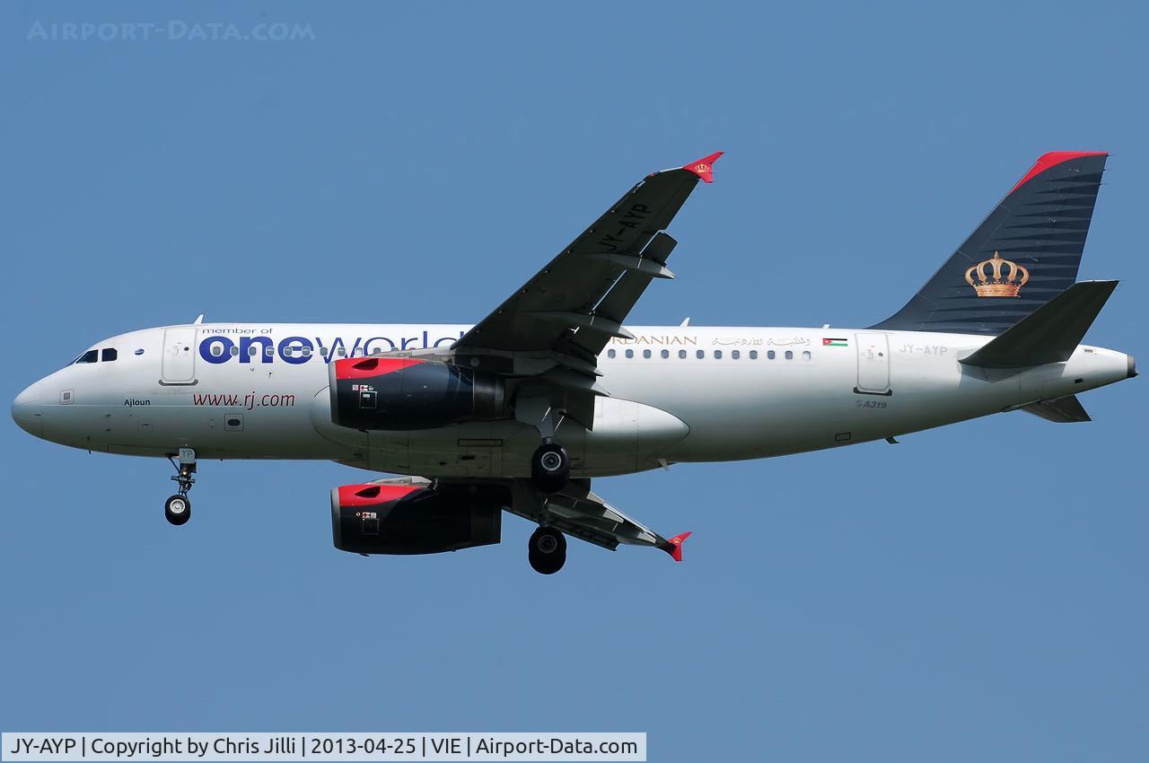 JY-AYP, 2009 Airbus A319-132 C/N 3832, Royal Jordanian