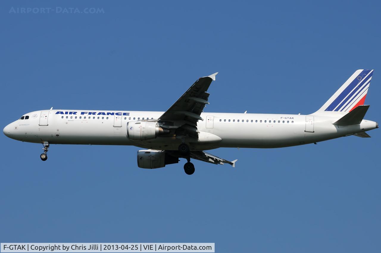 F-GTAK, 2001 Airbus A321-211 C/N 1658, Air France
