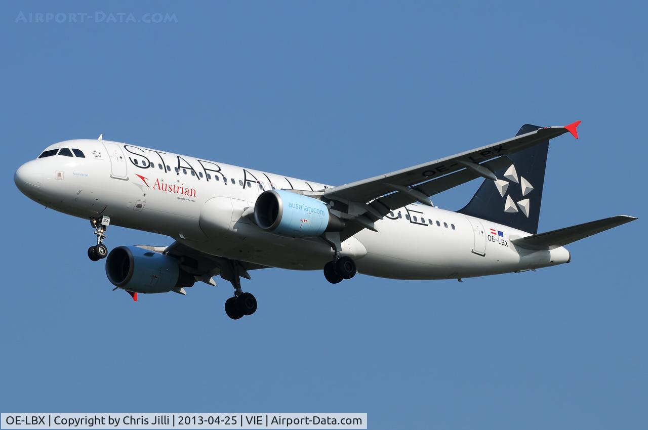 OE-LBX, 2002 Airbus A320-214 C/N 1735, Austrian Airlines