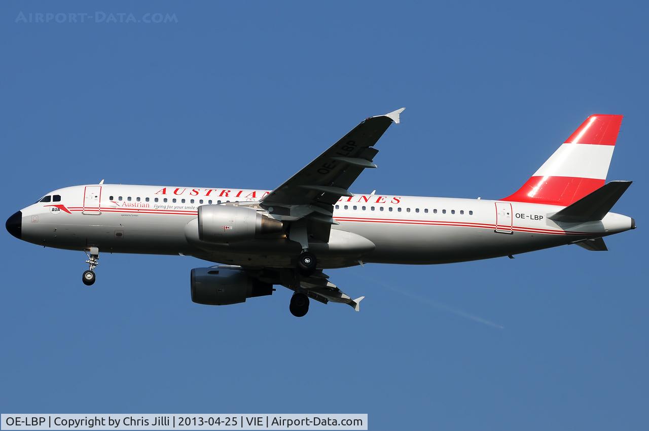OE-LBP, 1998 Airbus A320-214 C/N 797, Austrian Airlines
