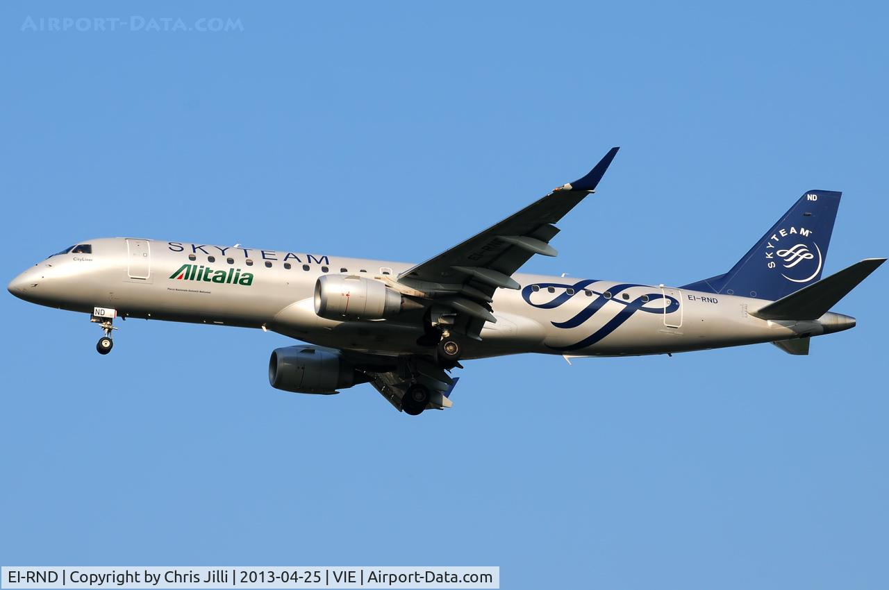 EI-RND, 2012 Embraer 190LR (ERJ-190-100LR) C/N 19000512, Alitalia