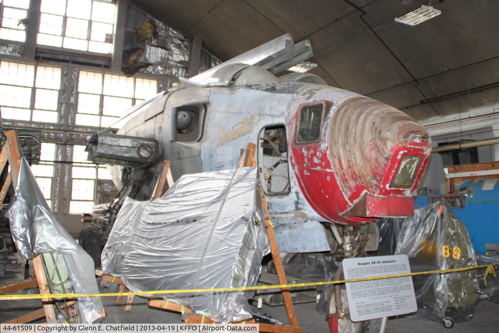 44-61509, 1946 Douglas XB-43 C/N Not found 44-61509, In the restoration facility