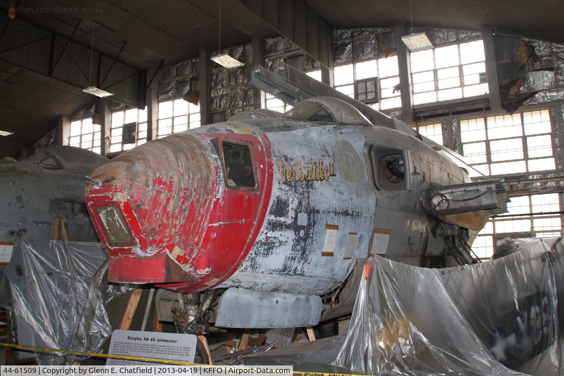 44-61509, 1946 Douglas XB-43 C/N Not found 44-61509, In the restoration facility
