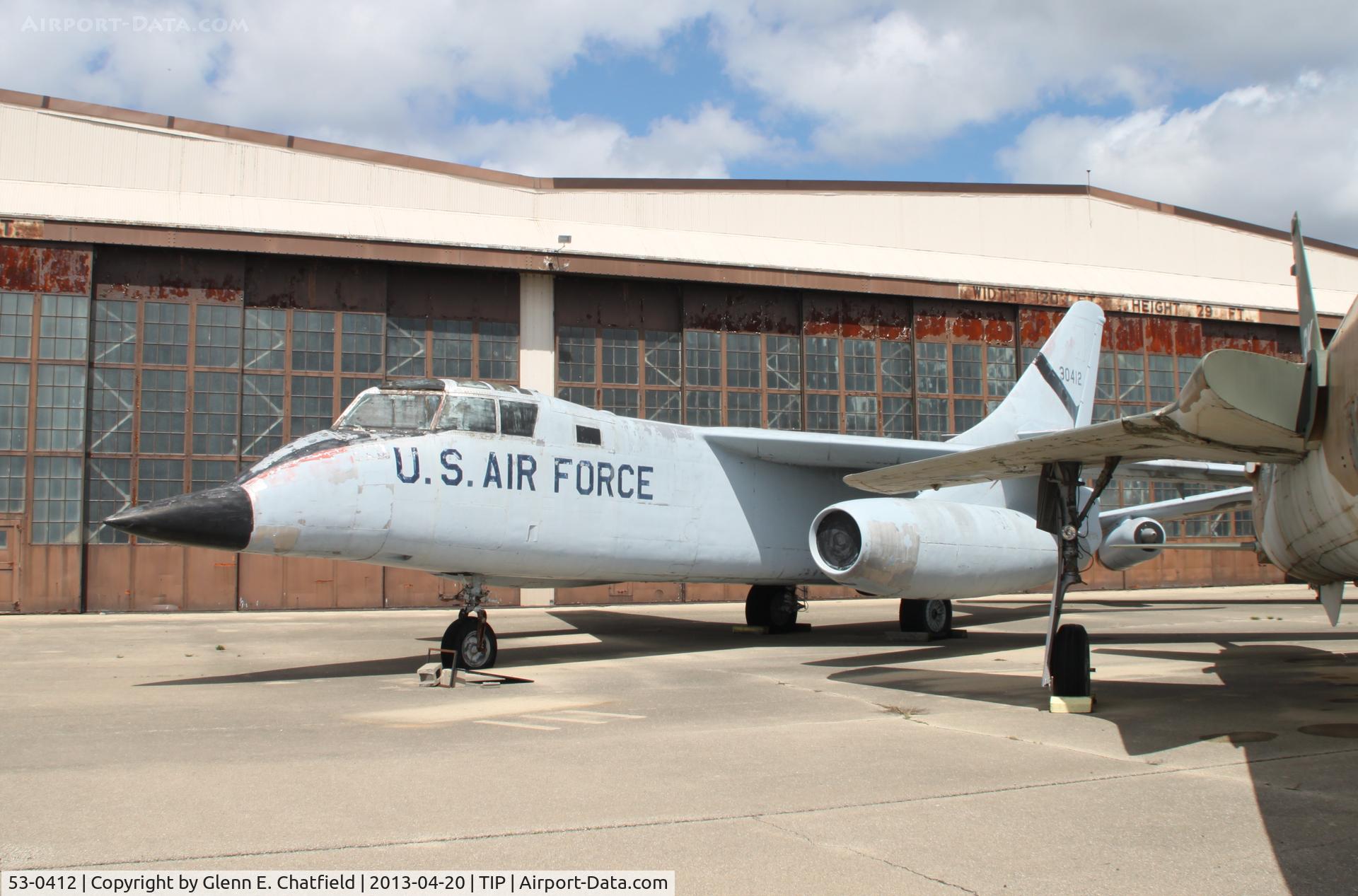 53-0412, 1953 Douglas RB-66D Destroyer C/N 44293, On the display ramp